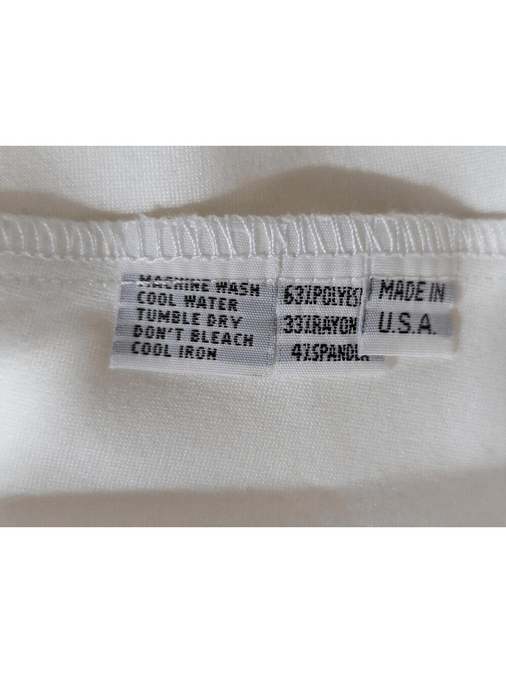 Planet by Lauren G Women's White Sleeveless Zip Back Scuba Chic Top Size 1 - Picture 4 of 4